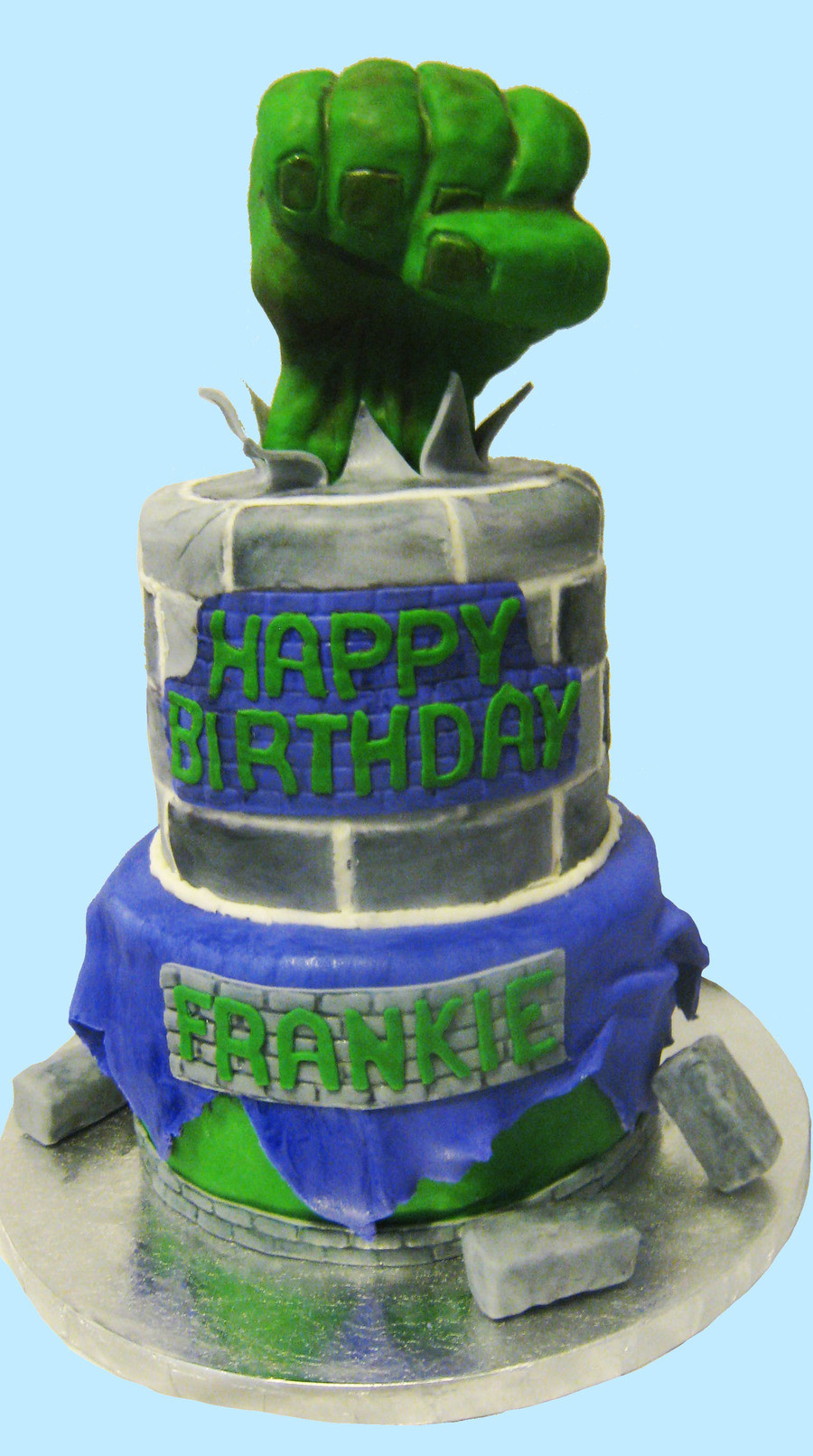 Hulk Birthday Cakes
 Incredible Hulk Cake For Icing Smiles CakeCentral