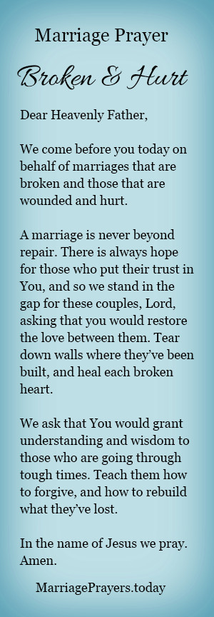 Hurting Marriage Quotes
 marriage prayer marriage prayer for weddings