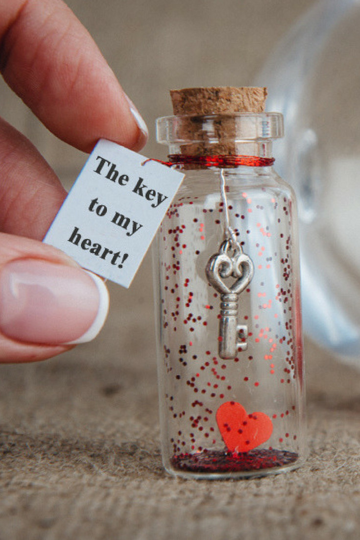 I Love You Gift Ideas For Girlfriend
 Personalized Gift for Girlfriend Message in a Bottle Gift