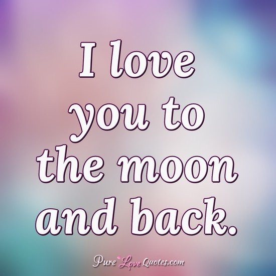 I Love You To The Moon And Back Quotes
 I love you to the moon and back