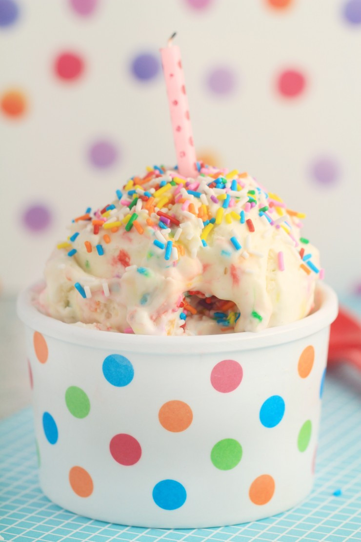 Ice Cream Birthday Cake Recipe
 No Churn Birthday Cake Ice Cream Frugal Mom Eh