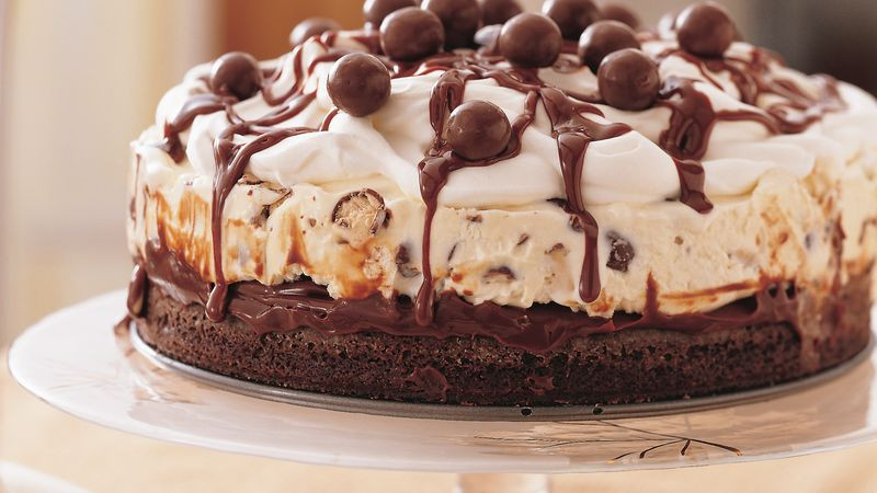 Ice Cream Birthday Cake Recipe
 Chocolate Malt Ice Cream Cake Recipe BettyCrocker