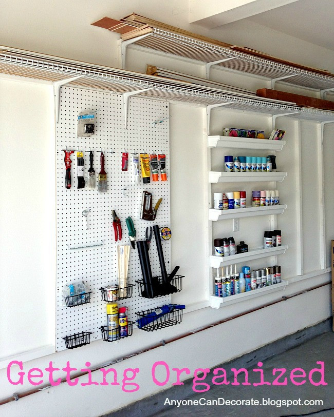 Ideas For Organizing Garage
 Anyone Can Decorate Custom Garage Organizer on a Bud