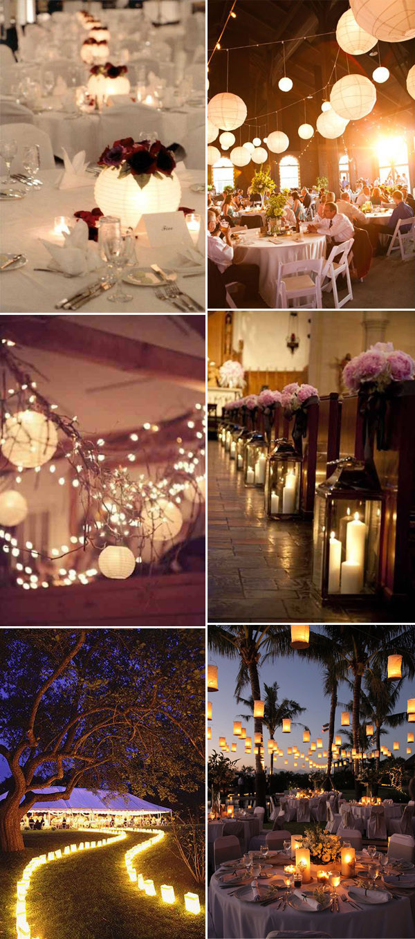 Ideas For Wedding Decorations
 5 Ways to Light Your Wedding Receptions