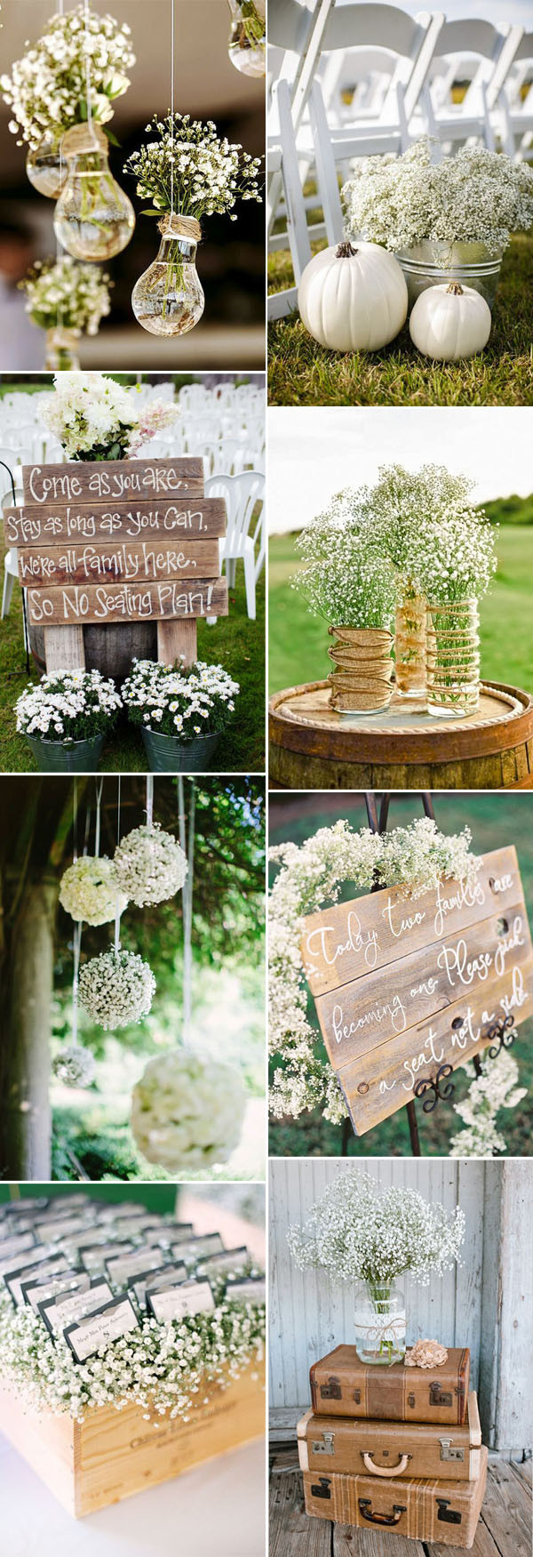 Ideas For Wedding Decorations
 Save Your Bud on Weddings with 45 Baby’s Breath Ideas
