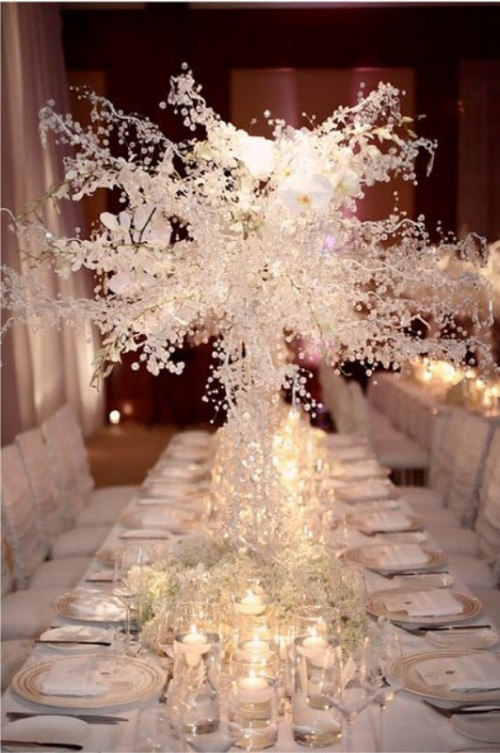 Ideas For Wedding Decorations
 Winter Wedding Table Décor Ideas Wedding Colours