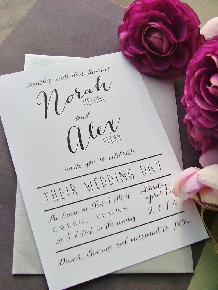 Ideas For Wedding Invitations
 20 Popular Wedding Invitation Wording & DIY Templates Ideas