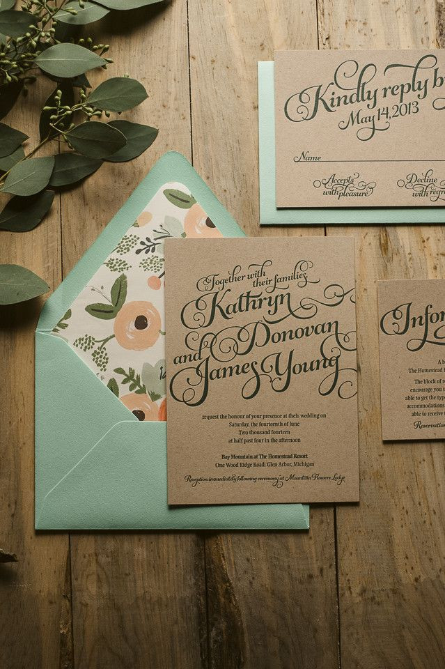 Ideas For Wedding Invitations
 Wedding Invitation Ideas from Pinterest