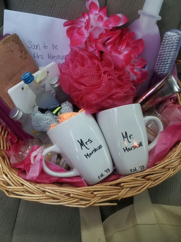 Ideas For Wedding Shower Gift
 Bridal shower t basket Gifts Pinterest