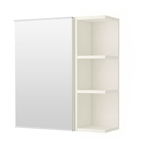 Ikea Bathroom Mirror Cabinet
 LILLÅNGEN Mirror cabinet 1 door 1 end unit white 23 1