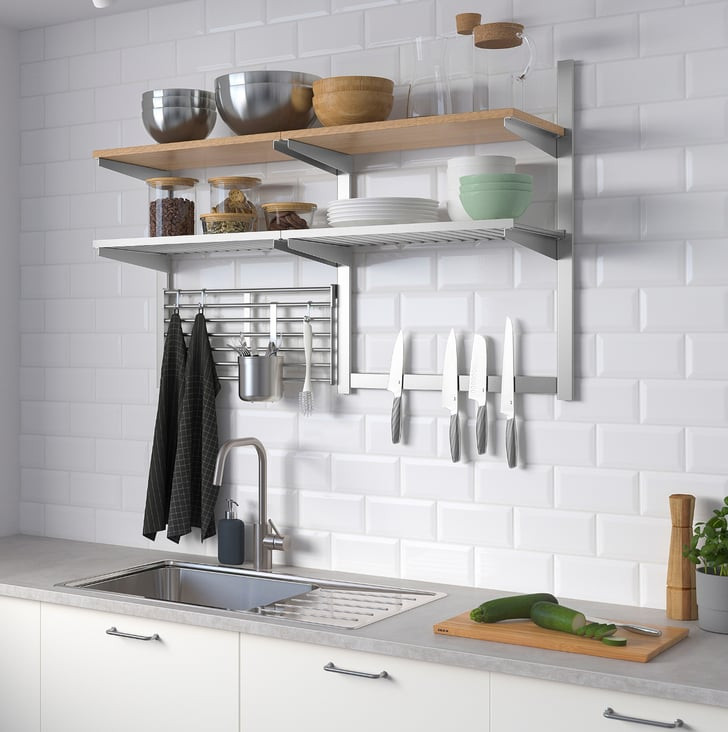 Ikea Kitchen Organization
 Kungsfors Wall Storage With Grid and Knife Rack