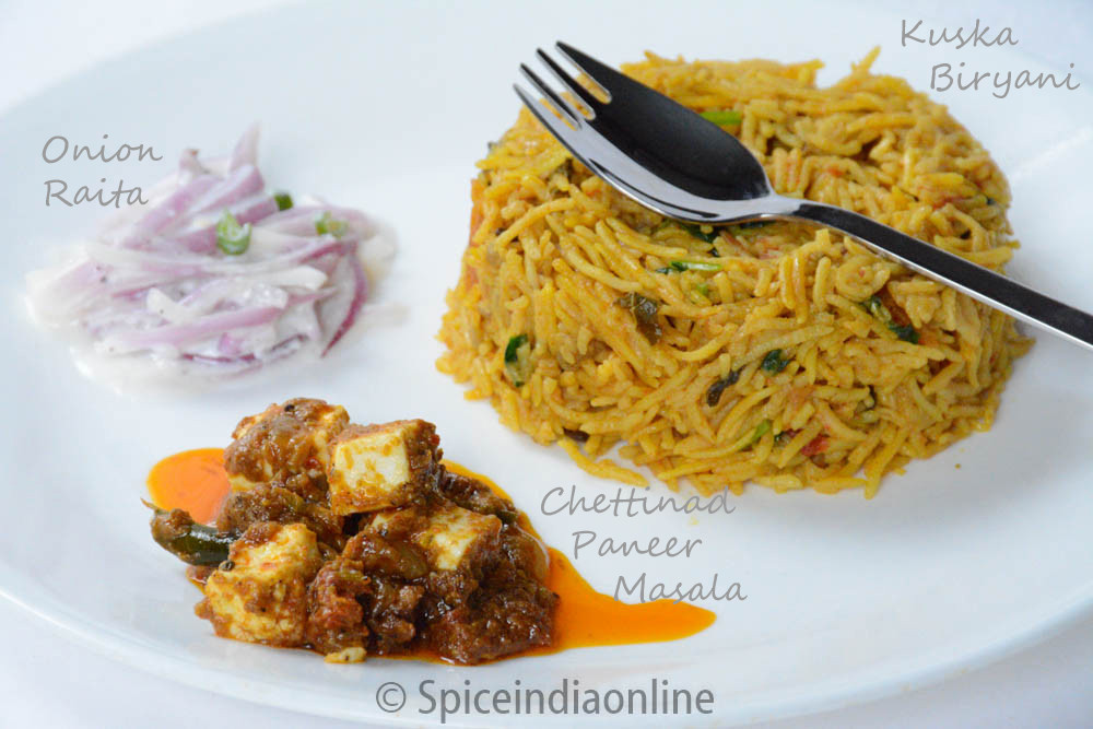 Indian Dinner Menu Ideas
 Kuska recipe Archives Spiceindiaonline