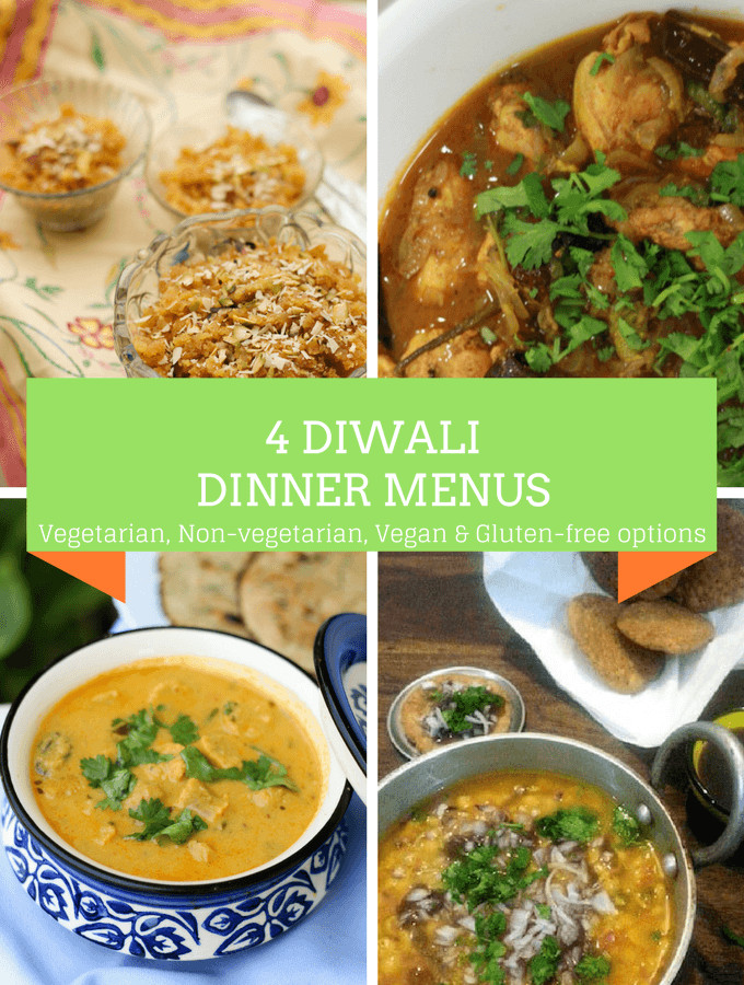 Indian Dinner Menu Ideas
 4 Dinner Ideas with recipes for Diwali
