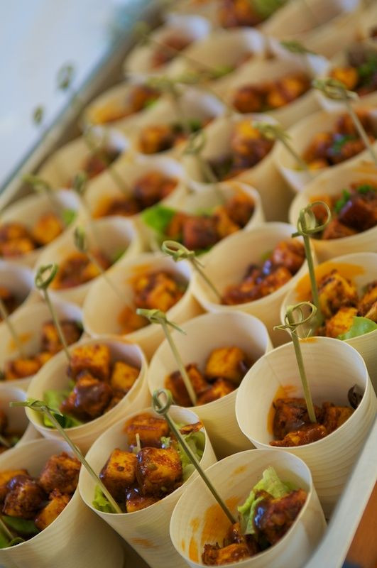 Indian Food Ideas For Beach Party
 Tandoori paneer cups No recipe Just a great party idea