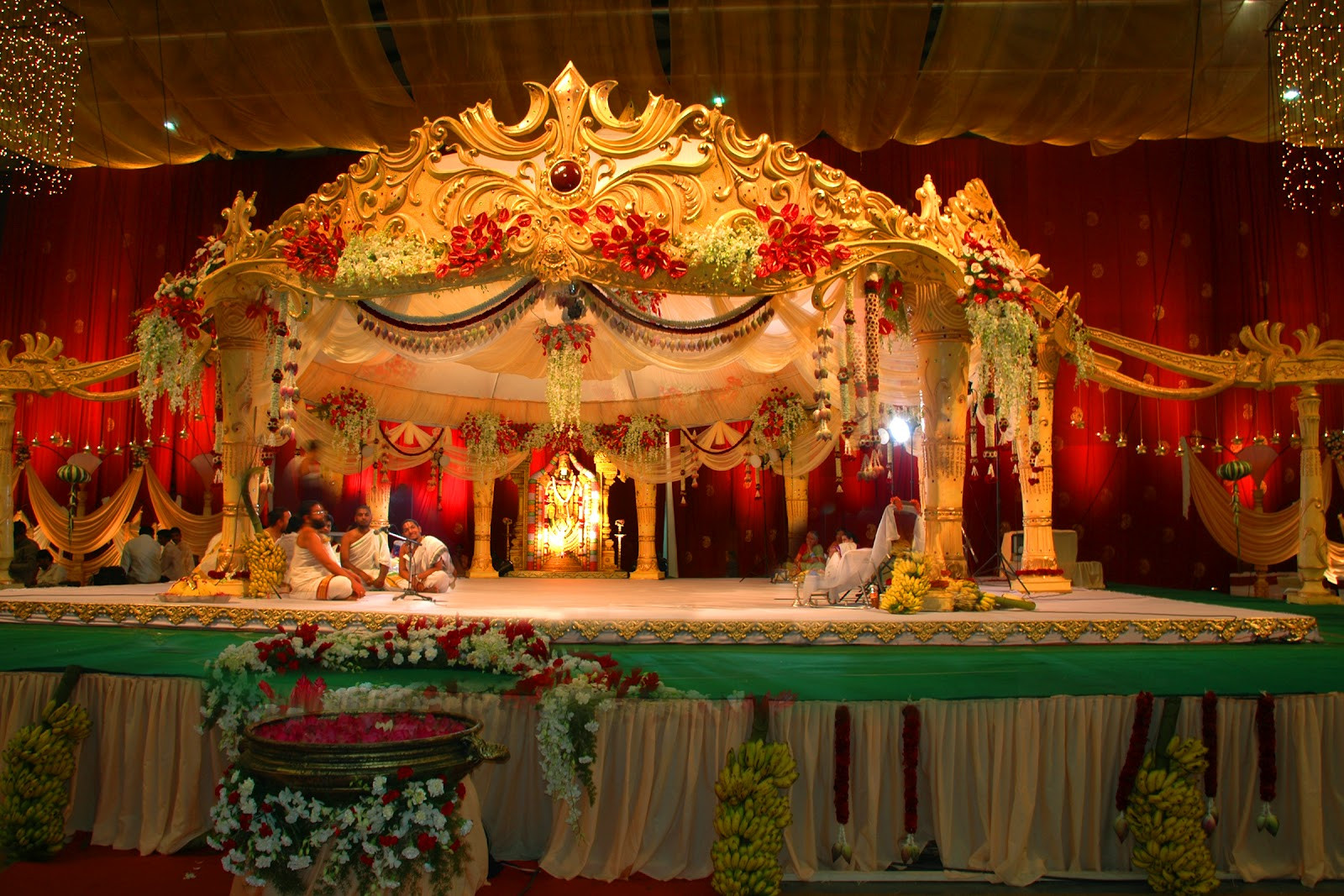 Indian Wedding Stage Decoration
 Indian Wedding Sets & Stage designs