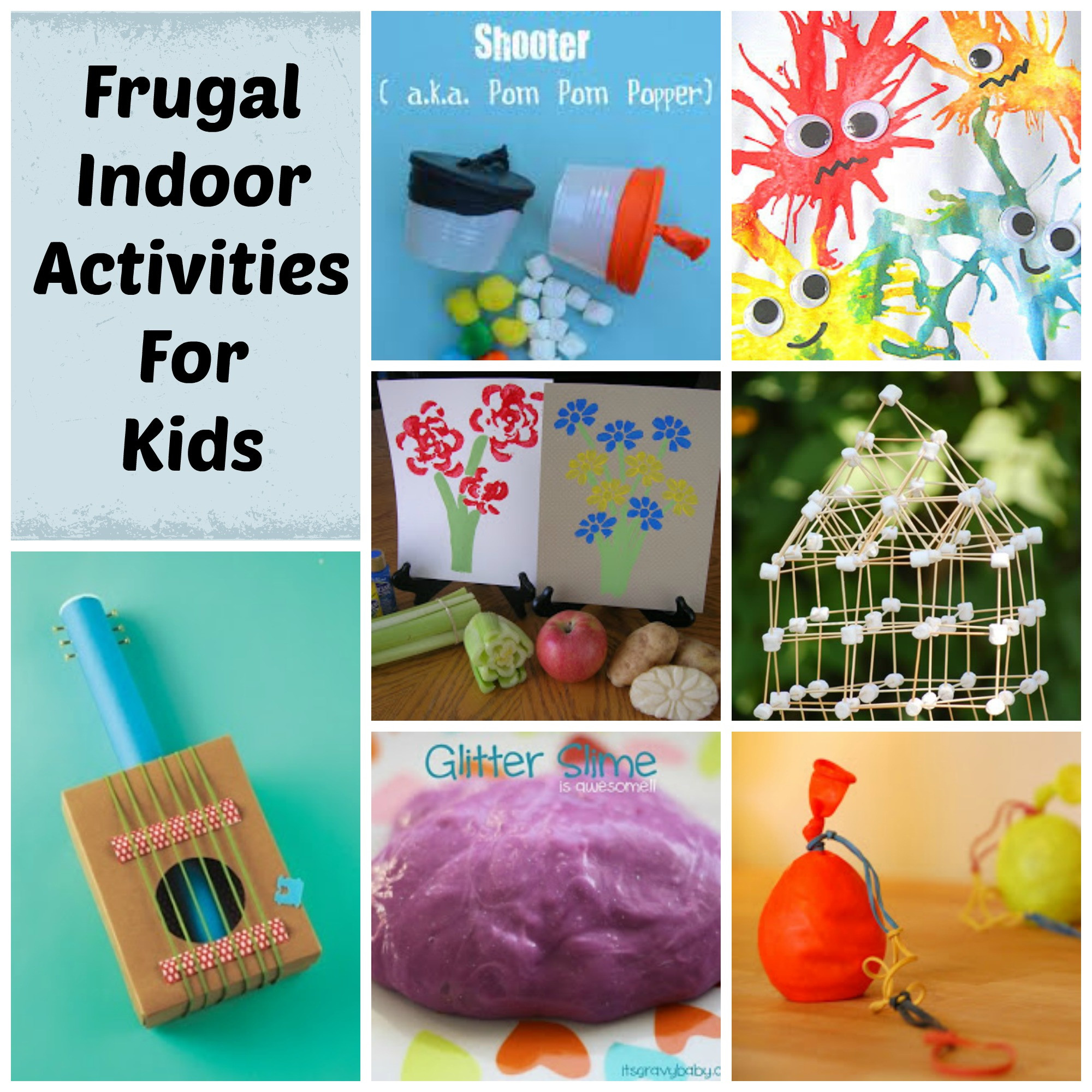 Indoor Activities With Kids
 Frugal Indoor Activities for Kids Saving Cent by Cent