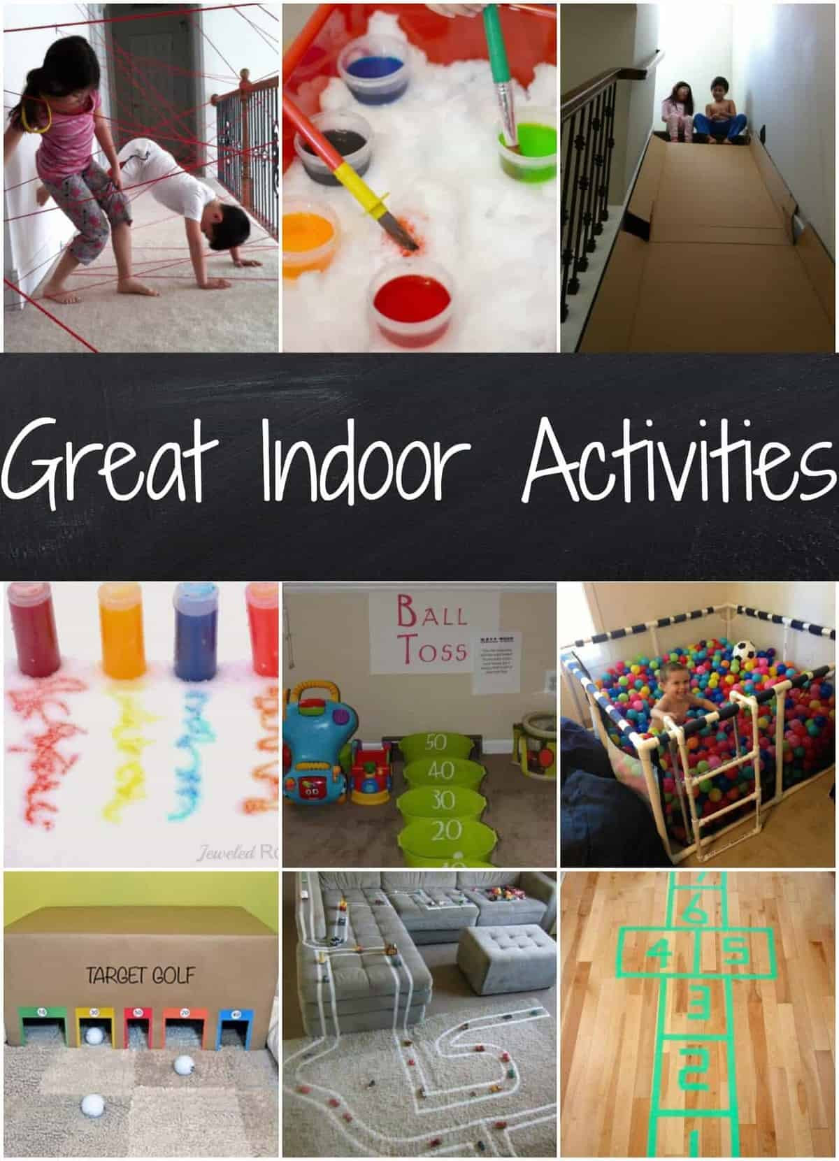 Indoor Activities With Kids
 Easy Indoor Activities Rainy Day Activities Snow Day