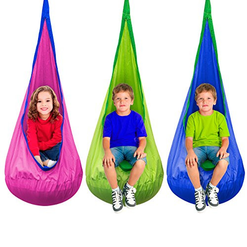 Indoor Hanging Chair For Kids
 Sorbus Kids Child Pod Swing Chair Nook Tent Hanging