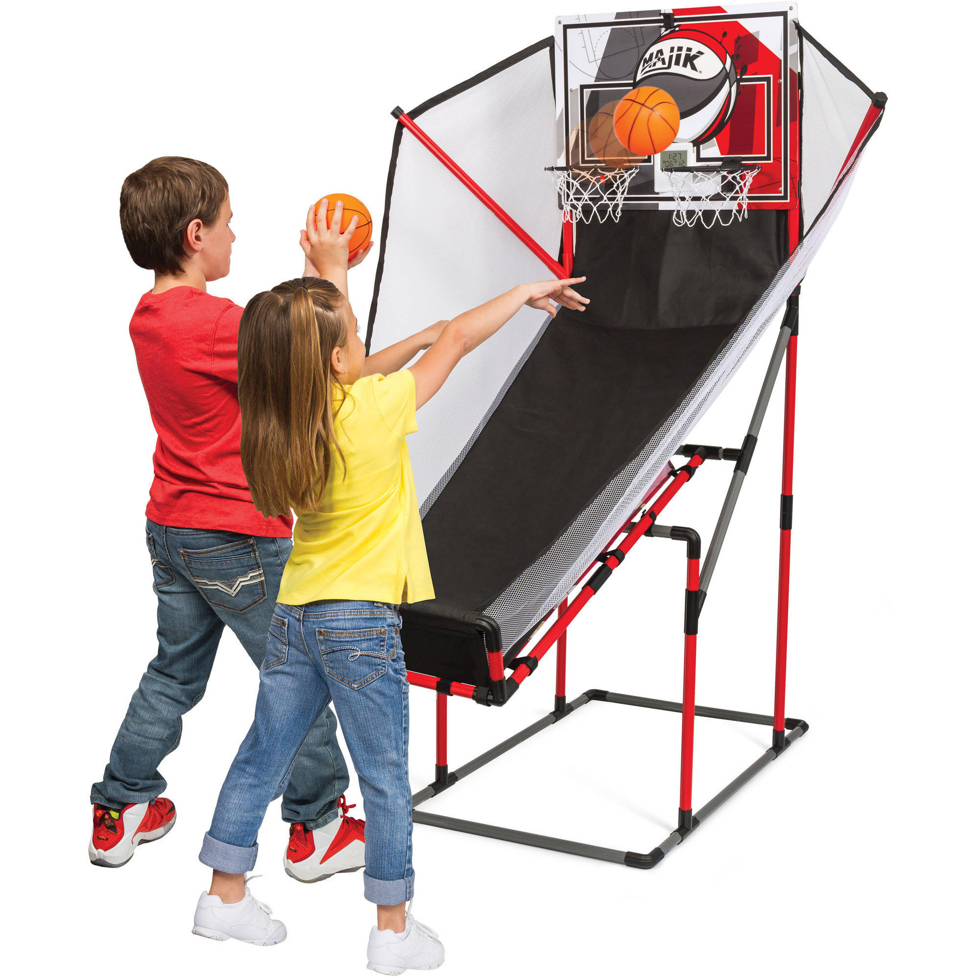 Indoor Kids Basketball Hoops
 Basketball Arcade Game Kids Double Electronic Hoops 2