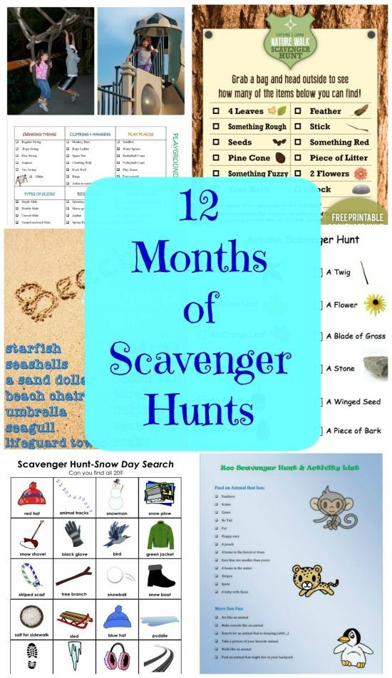 Indoor Scavenger Hunt For Kids
 50 FREE Scavenger Hunts for Kids with free printable