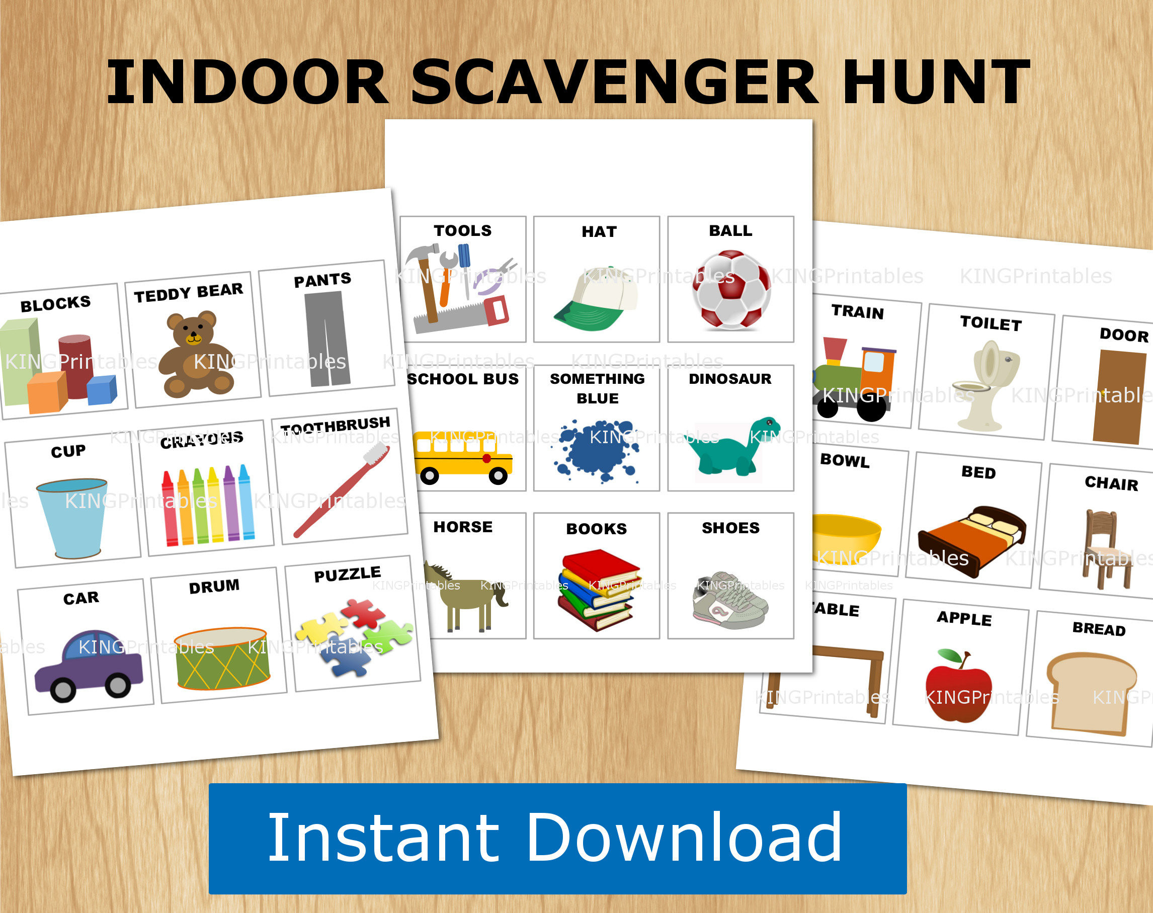 Indoor Scavenger Hunt For Kids
 indoor scavenger hunt kids printables preschool games
