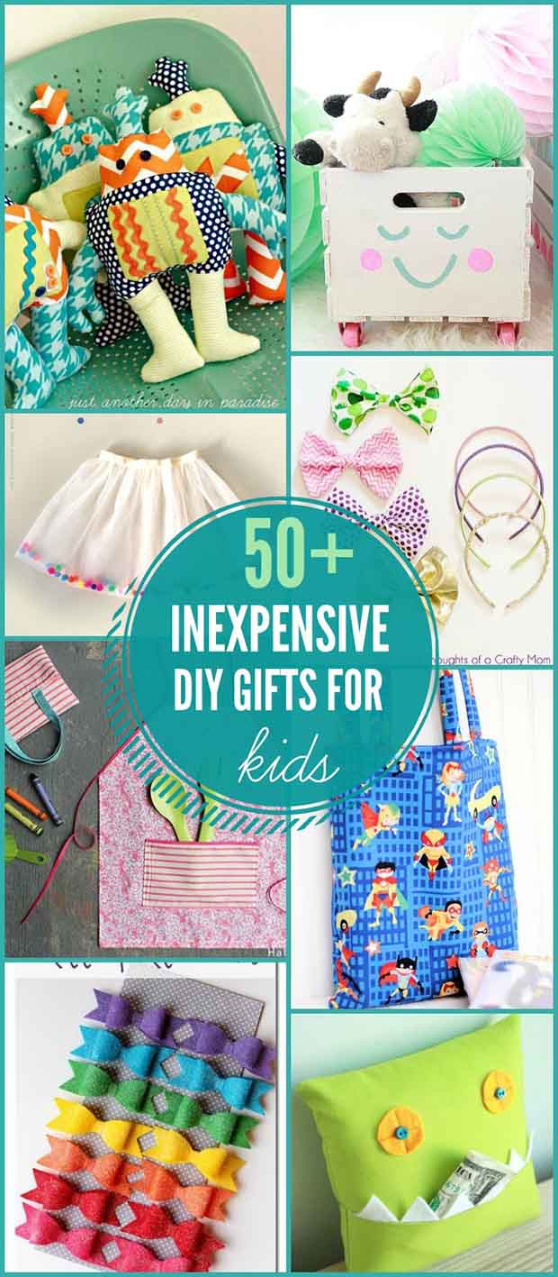 Inexpensive Gifts For Children
 50 Inexpensive DIY Gifts for Kids Lil Moo Creations