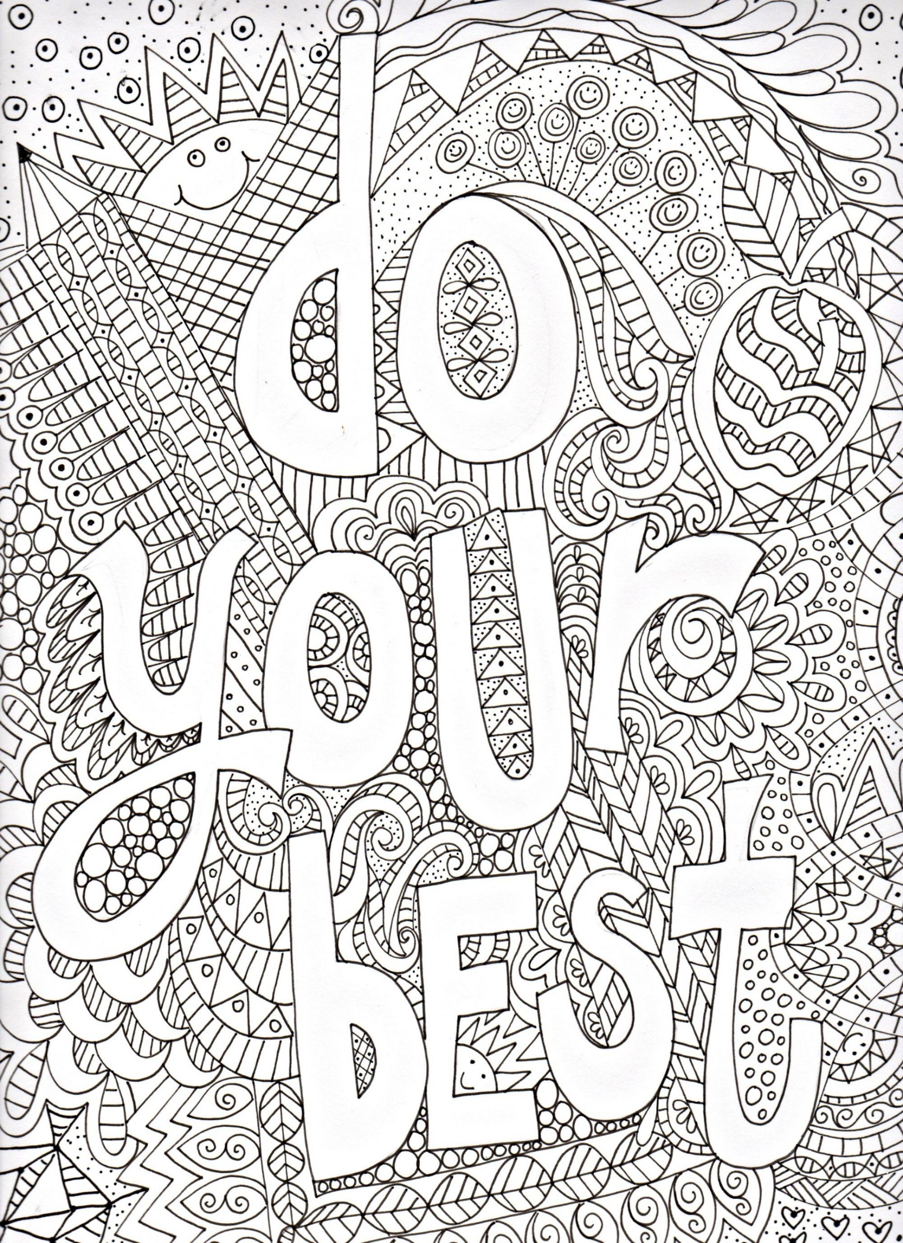 Inspirational Coloring Pages For Kids
 Get out those colored pencils and have some doodle fun