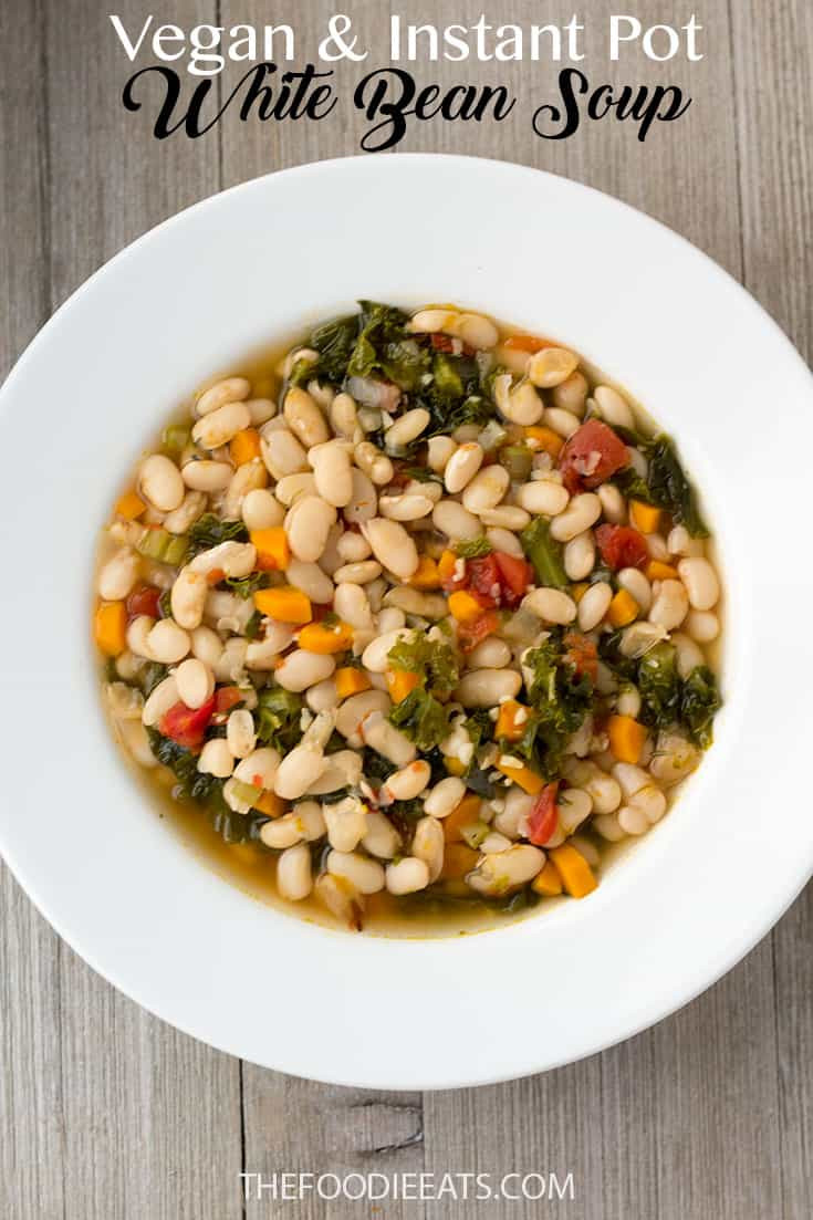 Instant Pot Bean Soup Recipes
 Vegan Instant Pot White Bean Soup