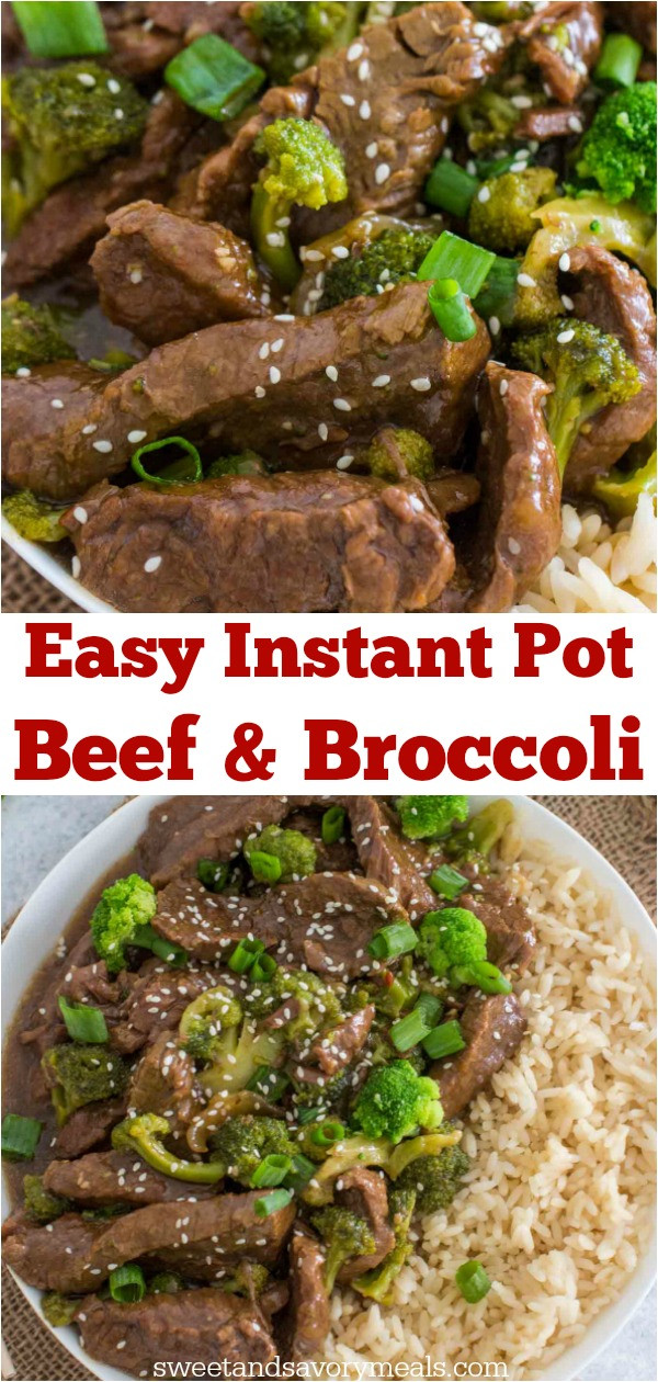 Instant Pot Broccoli Beef
 Instant Pot Beef and Broccoli [VIDEO] Sweet and Savory Meals