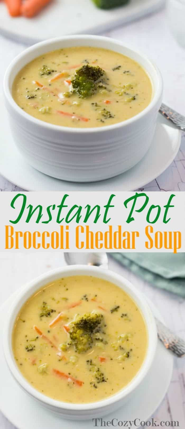 Instant Pot Broccoli Cheddar Soup
 Instant Pot Broccoli Cheddar Soup The Cozy Cook