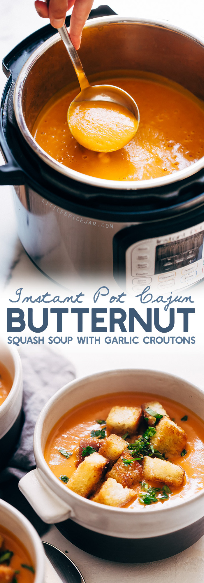Instant Pot Butternut Squash Recipes
 Instant Pot Cajun Butternut Squash Soup Recipe