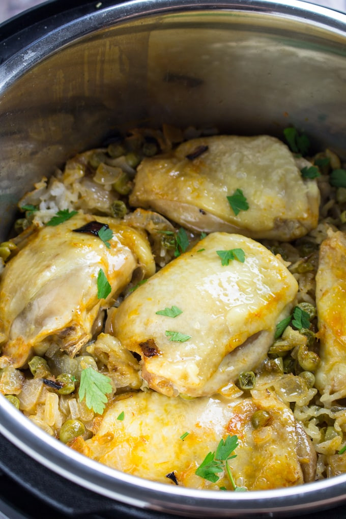 Instant Pot Chicken Quarters Recipes
 Instant Pot Chicken and Rice • Dishing Delish