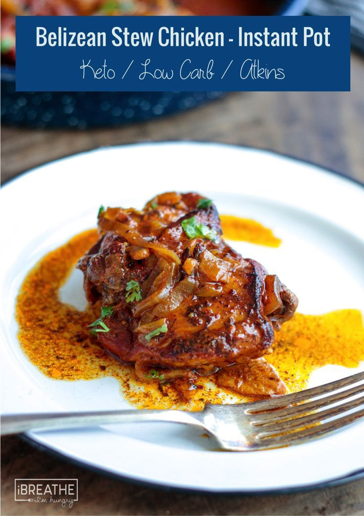 Instant Pot Chicken Quarters Recipes
 Belizean Stewed Chicken in the Instant Pot Low Carb