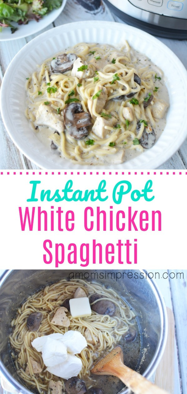 Instant Pot Chicken Spaghetti
 Instant Pot White Chicken Spaghetti Recipe A Mom s