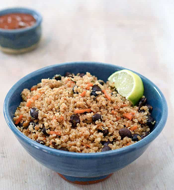 Instant Pot Mexican Quinoa
 Bean & Veggie Instant Pot Mexican Quinoa Plant Based