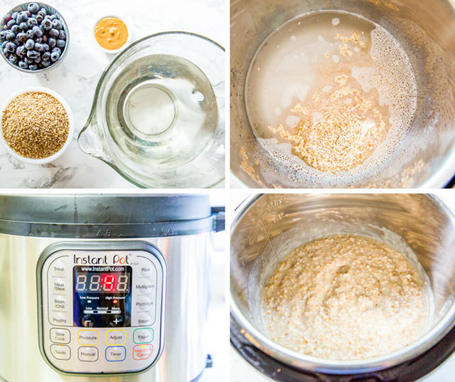 Instant Pot Rolled Oats
 Instant Pot Steel Cut Oats Recipe with Blueberries and Nut