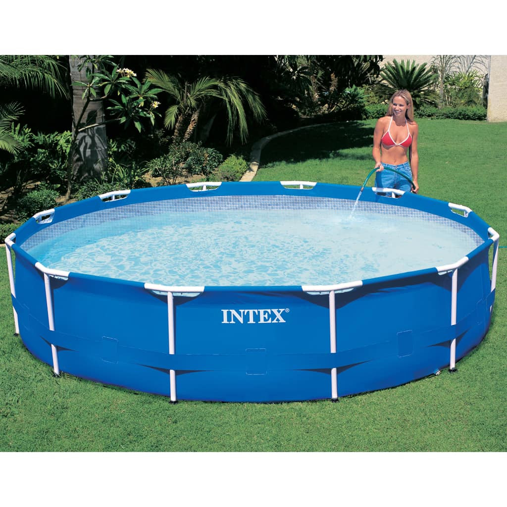Intex Above Ground Pool
 Intex Swimming Pool Rectangular Round Steel Frame Family