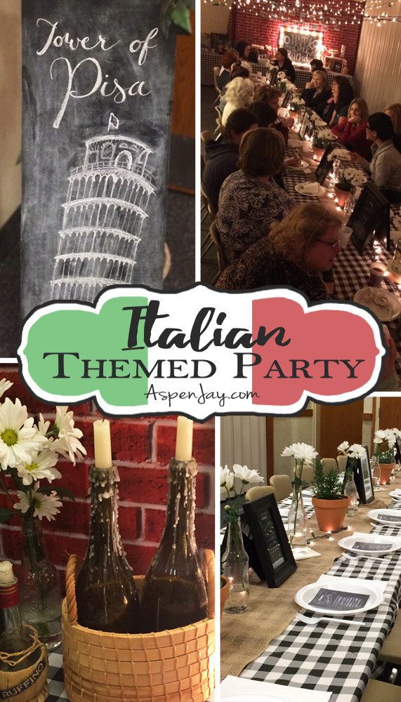 Italian Dinner Ideas For Party
 Italian Themed Dinner Party Aspen Jay