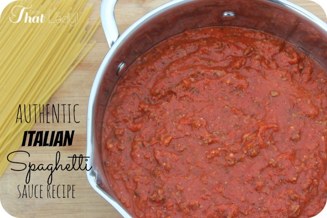 Italian Pasta Sauces
 BEST EVER Homemade Italian Spaghetti Sauce Recipe