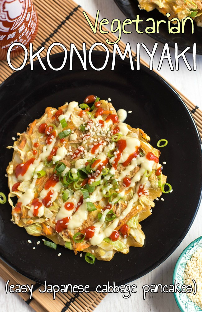 Japanese Food Recipes Vegetarian
 Ve arian okonomiyaki Japanese cabbage pancakes – Easy