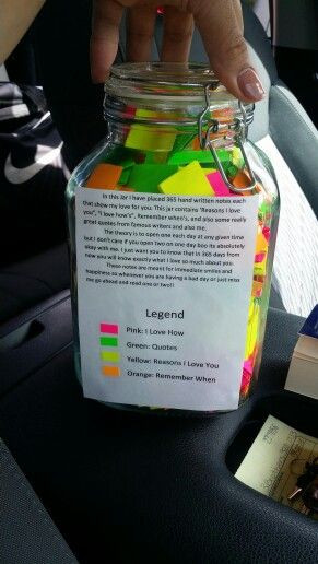 Jar Gift Ideas For Boyfriend
 365 Reasons Love Jar