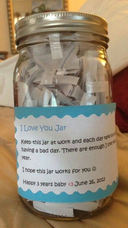 Jar Gift Ideas For Boyfriend
 Love you jar Celebrations
