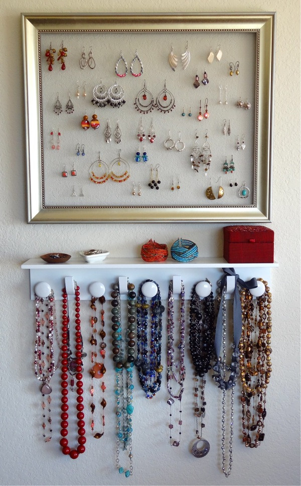 Jewelry Organization DIY
 Life With 4 Boys 10 DIY Organizing Ideas Inspired by