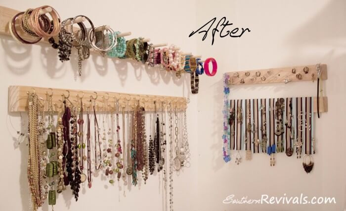 Jewelry Organization DIY
 Glamour Avenue Parties the Blog Organizational Wednesday