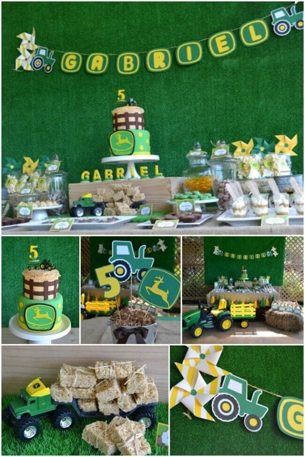 John Deere Birthday Decorations
 A Boy’s Tractor Birthday Party Spaceships and Laser Beams