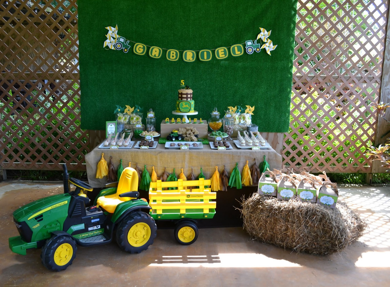 John Deere Birthday Decorations
 Partylicious Events PR Tractor Party