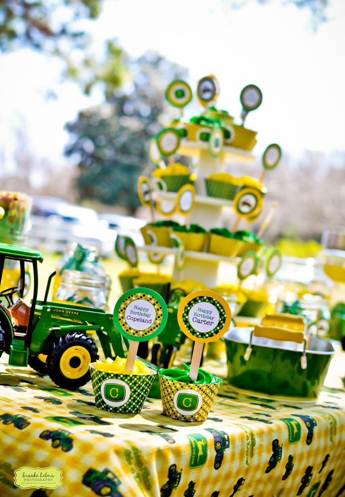 John Deere Birthday Decorations
 Kara s Party Ideas John Deere Tractor Birthday Party