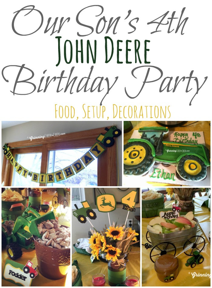 John Deere Birthday Decorations
 John Deere Tractor Themed Birthday Party Ideas