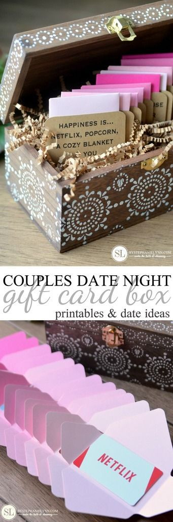 Just Started Dating Valentines Gift Ideas
 Date Night Gift Card Box Valentine s Day DIY