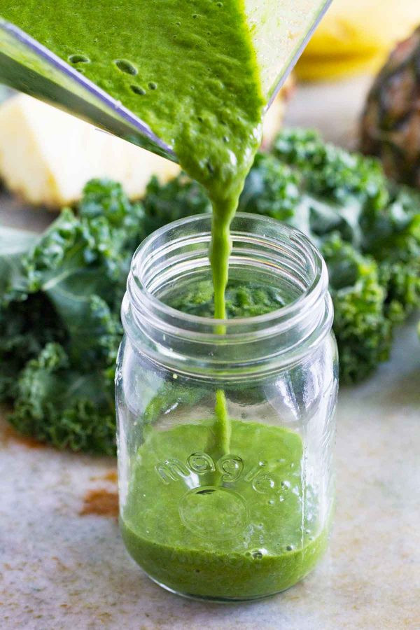 Kale Smoothie Recipes Healthy
 Healthy Pineapple Banana Kale Smoothie Recipe Taste and Tell